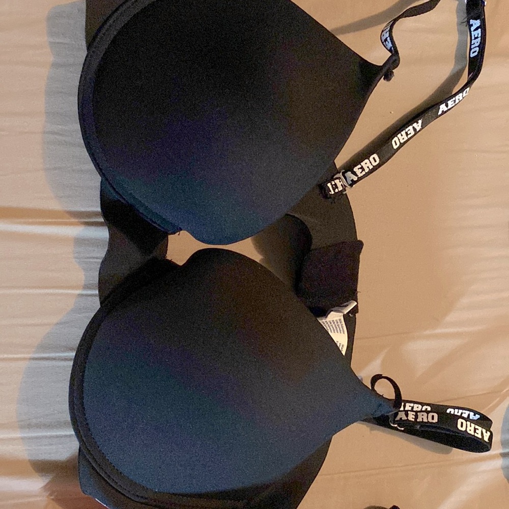 Aeropostale- size 36B - color black with white  on straps aero and new